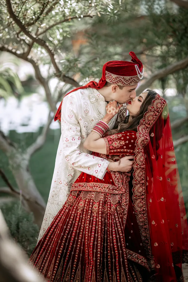 Bride and groom portrait