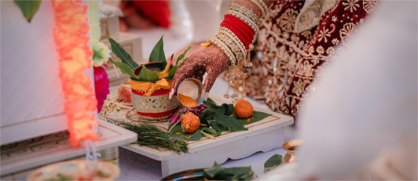 The thali, ready for the ritual