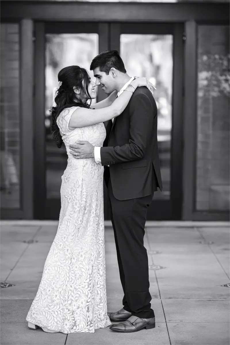 A first dance in white